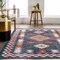 Nuloom Jayde Machine Washable Southwestern Diamond Area Rug 5ft x 8ft BIRV54A-508 - alternate 7
